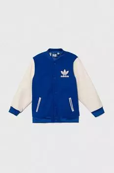 Детский бомбер adidas Originals, синий