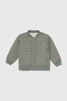Детский бомбер Calvin Klein Jeans, зеленый