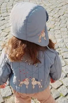 Детский бомбер Konges Sljd JUNO BOMBER JACKET, синий