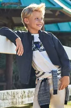 Детский бомбер Mayoral, темно-синий