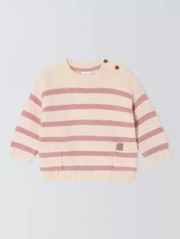 Детский бретонский джемпер John Lewis, розовый
