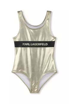 Детский цельный купальник Karl Lagerfeld, золотой