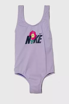 Детский цельный купальник Nike Kids, фиолетовый