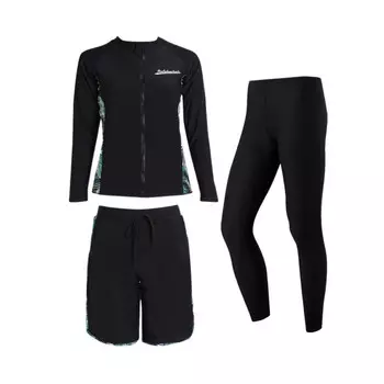 Детский цельный купальник Shark Bart для мужчин и женщин, быстросохнущий купальник с длинными рукавами, черный купальник для мальчиков, M-3XL SBART