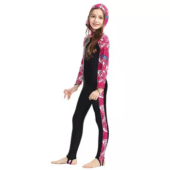 Детский цельный купальник Shark Bart, летний купальник, детский гидрокостюм, быстросохнущий детский розовый, размер S-XL SBART