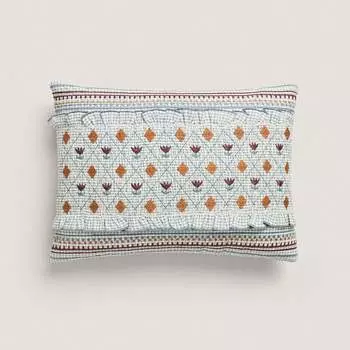 Детский чехол для подушки Zara Home Check, зеленый