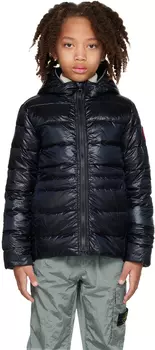 Детский черный пуховик из кипариса Canada Goose Kids