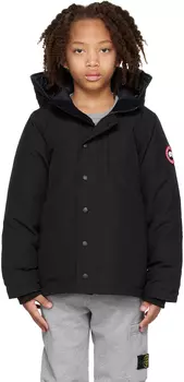 Детский черный пуховик Logan Canada Goose Kids