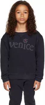 Детский черный свитшот "Венеция" ERL