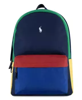 Детский цветной рюкзак Polo Ralph Lauren, серый