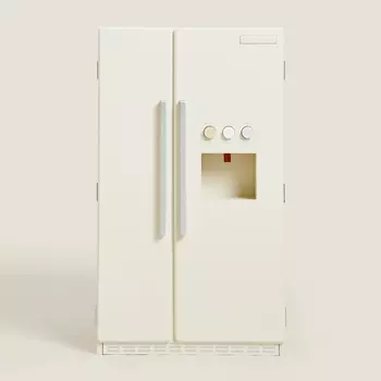 Детский деревянный двухдверный холодильник Zara Home, бежевый