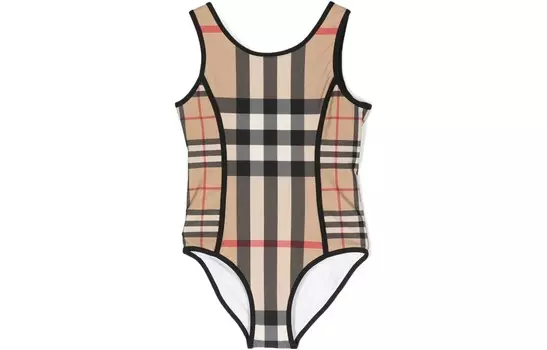 Детский детский купальник Burberry, бежевый