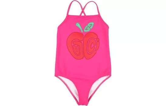 Детский детский купальник Gucci, фуксия