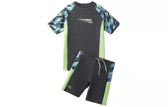 Детский детский купальник Lining, черный