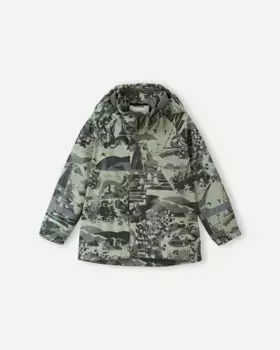 Детский дождевик на флисовой подкладке Koski. Reima, цвет Greyish Green