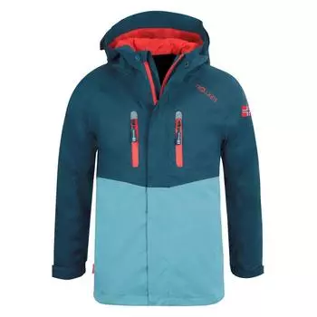 Детский дождевик Nusfjord бензиновый синий/красный TROLLKIDS, цвет rot