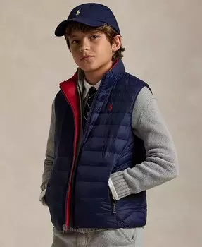 Детский двусторонний стеганый жилет унисекс P-Layer 2 Polo Ralph Lauren, мультиколор
