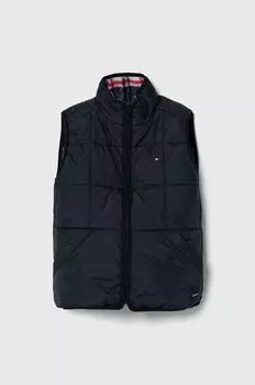 Детский двусторонний жилет Tommy Hilfiger, темно-синий