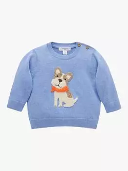 Детский джемпер для собак из органического хлопка на берегу моря Purebaby, цвет Ocean