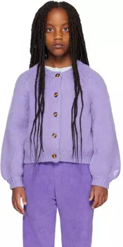Детский фиолетово-фиолетовый кардиган из викуньи maed for mini