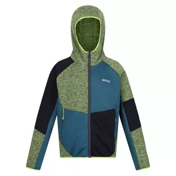 Детский флис Regatta, цвет green/blue/navy blue