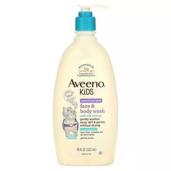 Детский Гель Aveeno для душа с экстрактом овса, 532 мл