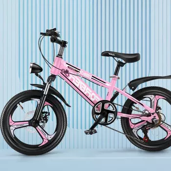 Детский горный велосипед FOREVER, 20-дюймовое модернизированное розовое интегрированное колесо + трансмиссия + амортизация + двойной дисковый тормоз HJ