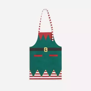 Детский хлопковый фартук Elfo El Corte Ingls, зеленый