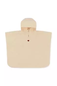 Детский хлопковый халат Konges Sljd, бежевый