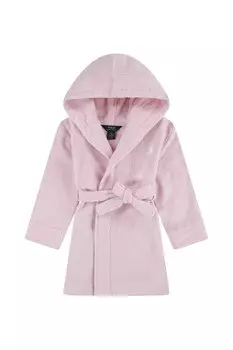 Детский хлопковый халат Polo Ralph Lauren, розовый