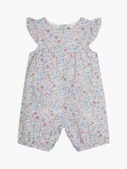 Детский хлопковый комбинезон ditsy с вишневым принтом JoJo Maman Bb, розовый