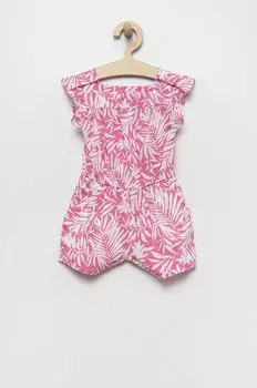 Детский хлопковый комбинезон GAP, фиолетовый