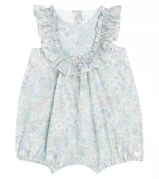 Детский хлопковый комбинезон с цветочным принтом Tartine Et Chocolat, мультиколор