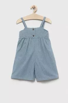 Детский хлопковый комбинезон United Colors of Benetton, синий