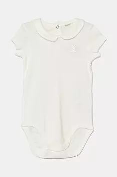 Детский хлопковый комбинезон United Colors Of Benetton, белый