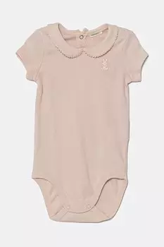 Детский хлопковый комбинезон United Colors Of Benetton, розовый
