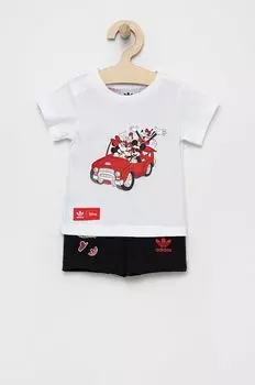 Детский хлопковый комплект adidas Originals Disney HF7538, белый