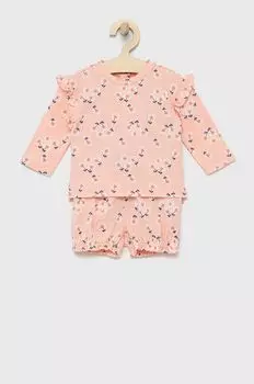 Детский хлопковый комплект GAP, розовый
