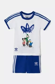 Детский хлопковый комплект х Disney adidas Originals, синий