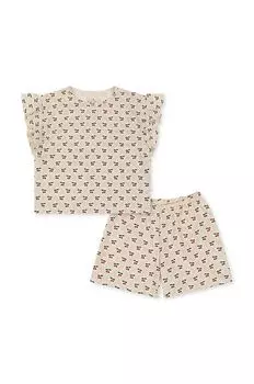 Детский хлопковый комплект Konges Sljd, розовый