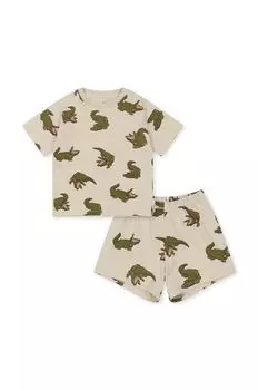 Детский хлопковый комплект Konges Sljd, зеленый