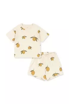 Детский хлопковый комплект Konges Sljd, желтый