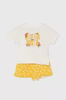 Детский хлопковый комплект Zippy, желтый