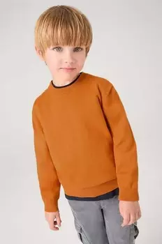 Детский хлопковый свитер Mayoral, оранжевый
