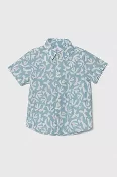 Детский хлопковый свитер Zippy, бирюзовый