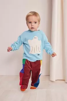 Детский хлопковый свитшот Bobo Choses Funny Ghost, синий