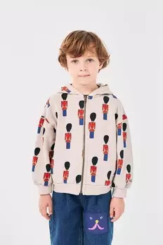 Детский хлопковый свитшот Little Tin Soldier Bobo Choses, бежевый