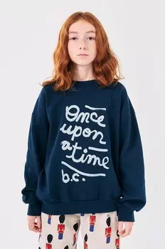 Детский хлопковый свитшот Once Upon a Time Bobo Choses, темно-синий