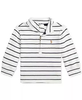 Детский хлопковый свитшот в полоску Polo Ralph Lauren, мультиколор