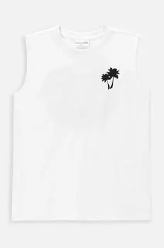 Детский хлопковый топ Coccodrillo, белый